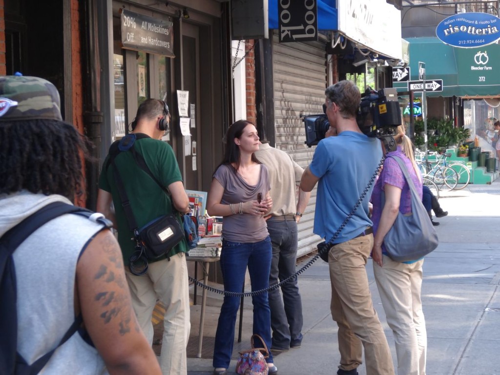 Mit ARTE in New York bei Dreharbeiten